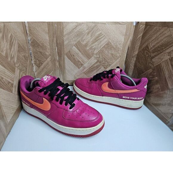 Nike Men's Air Force 1 "Keep Your Body" Fashion Purple Size 10.5.   241 - Picture 1 of 11